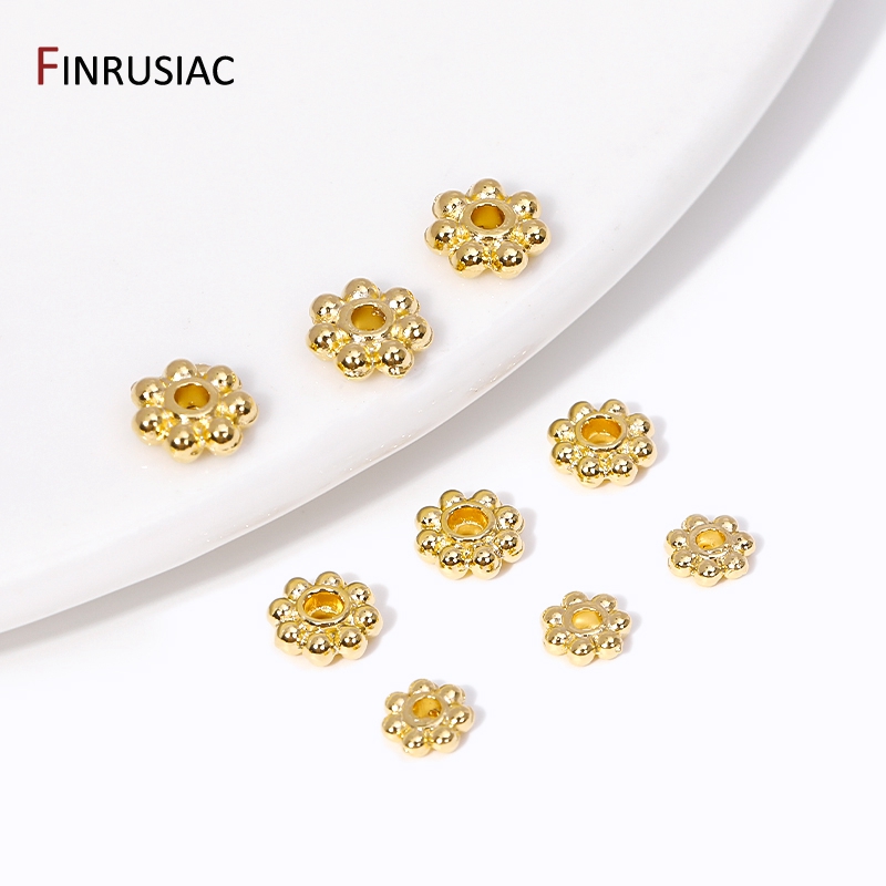 Jewelry Making Bali - 30 Uds 4mm/5mm/6mm 14K chapado en