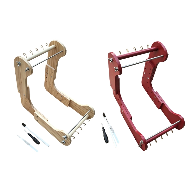 Jewelry Making Machine - Telar cuentas marco madera ajustable para