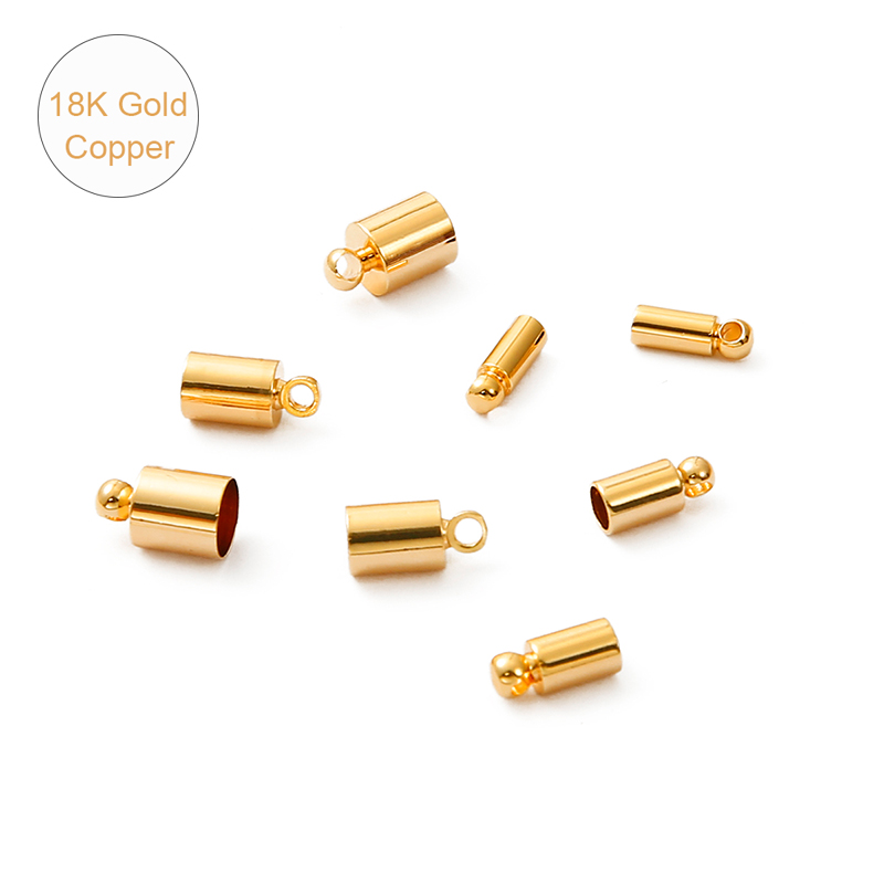 Eyepin Ball End - Tapa de cobre chapada en oro