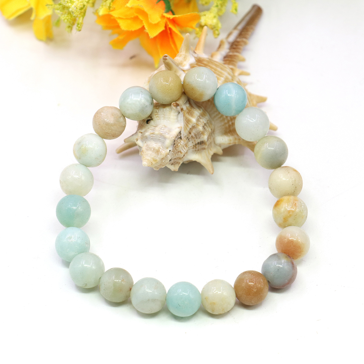 Jewelry Making Amazon - Pulsera de Cuentas de Ágata Azul
