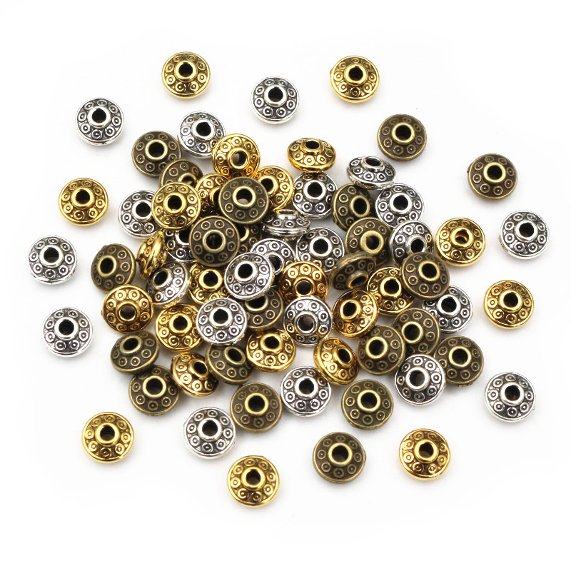 Eyepin Ball End - 100 piezas 6x6x3,5mm bronce antiguo chapado