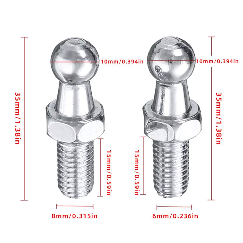 2 unidades de soportes de reso - Eyepin Ball End reseña y precio