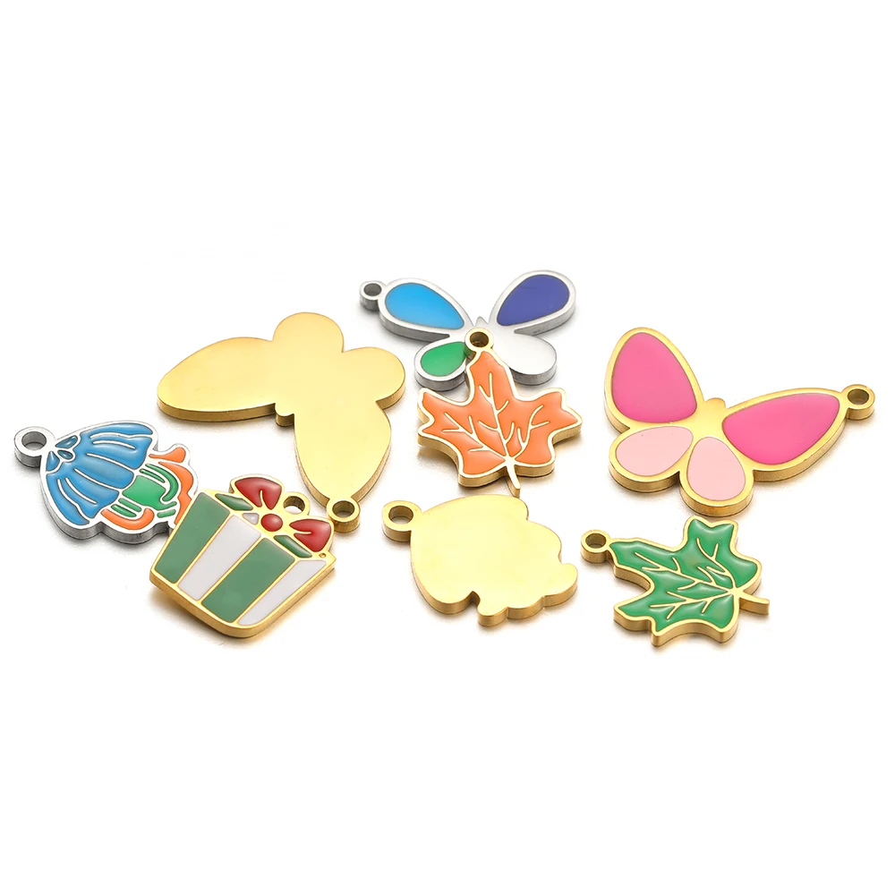 5 uds. De dijes de corazón de  - Jewelry Making For 5 Year Old reseña y precio