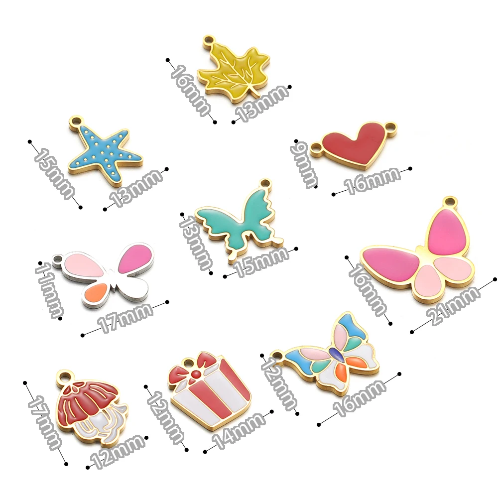 5 uds. De dijes de corazón de  - Jewelry Making For 5 Year Old reseña y precio