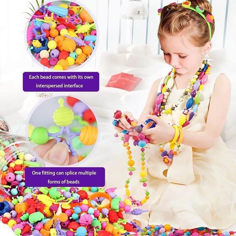 188-608 Uds cuentas Pop niños  - Jewelry Making For 5 Year Old reseña y precio