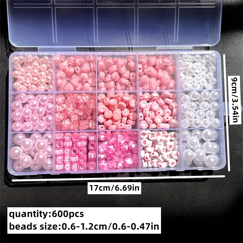 Caja de Alfabeto Rosa de 10 Pi - Jewelry Making Kit For Beginners reseña y precio