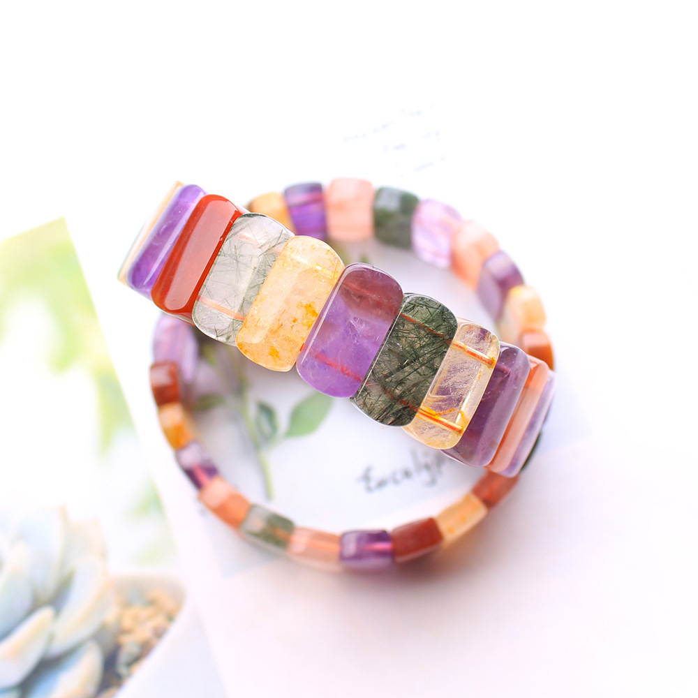Pulsera de cuentas rectangular - Crystal Bead Mix reseña y precio
