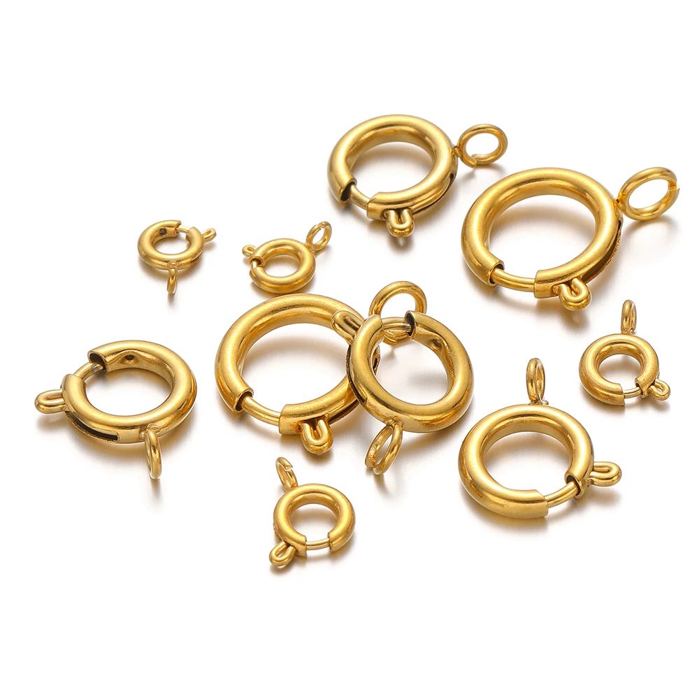 10 piezas de cierres de anillo - Jewelry Making Materials reseña y precio