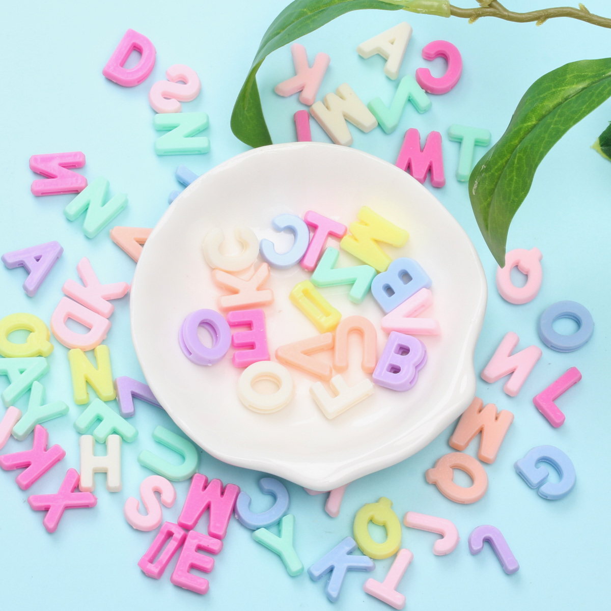 Cuentas redondas con letras su - Jewelry Making For 5 Year Old reseña y precio