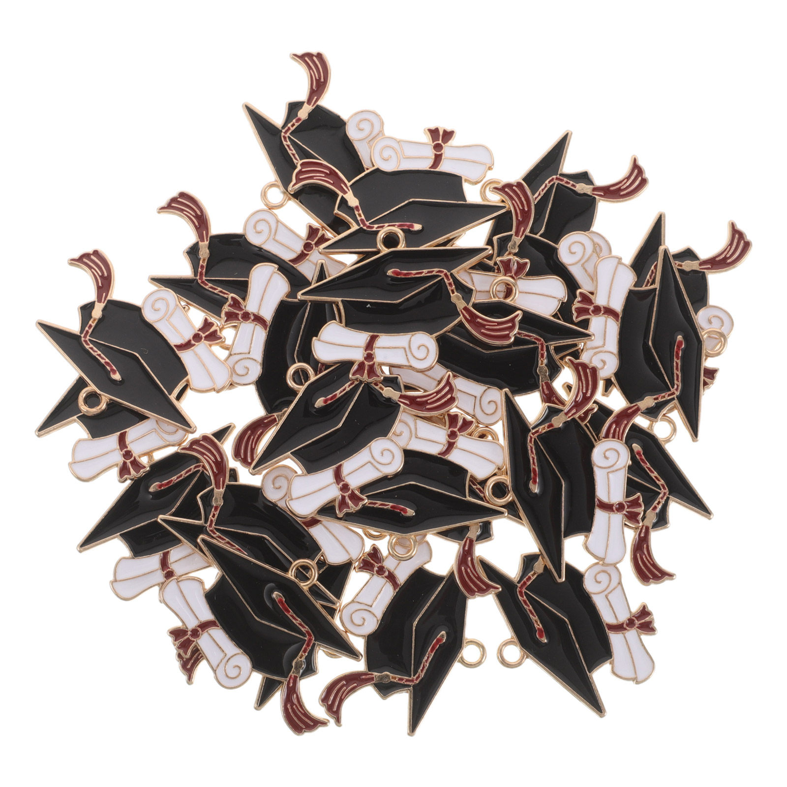 50 Piezas de Dijes de Gorro de - Jewelry Making Diploma reseña y precio