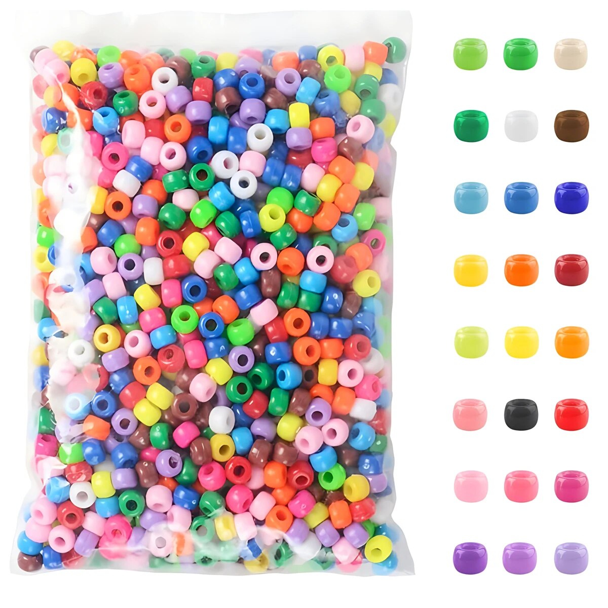 500 Uds. Cuentas de plástico c - Jewelry Making Business reseña y precio