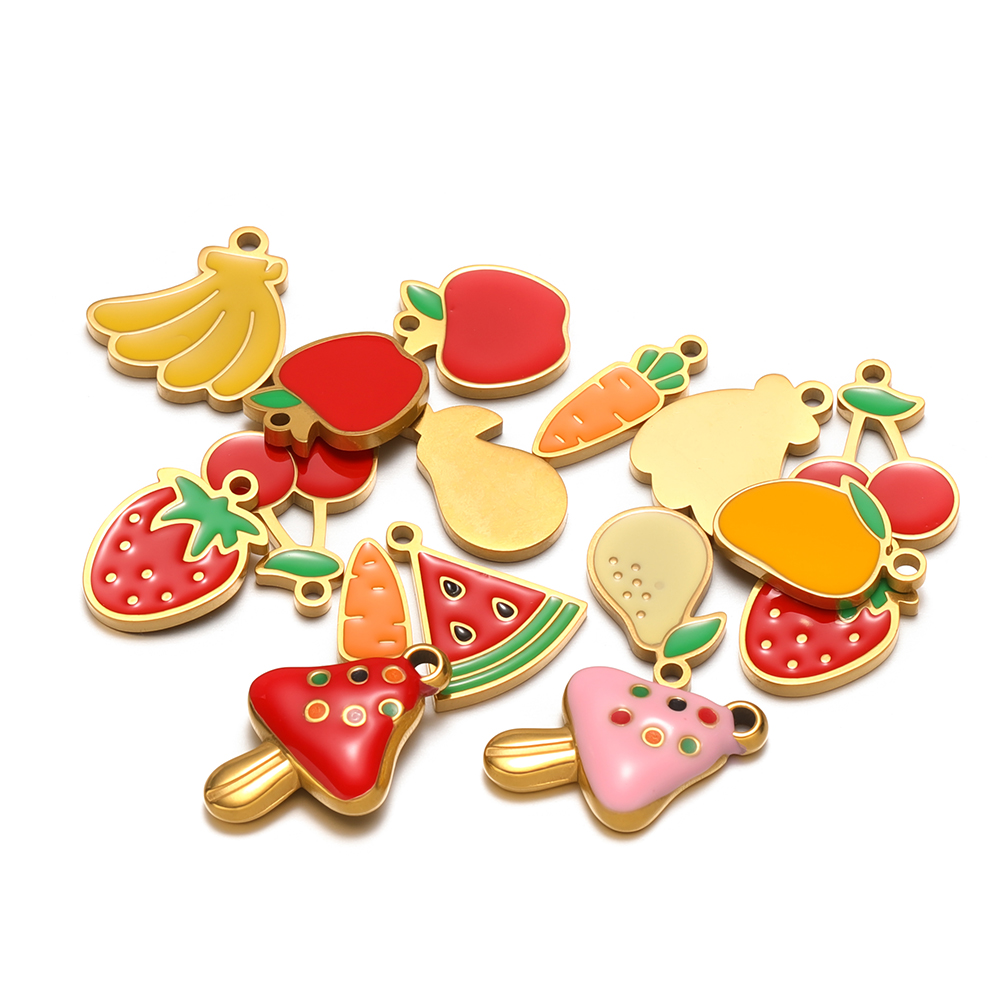 5 uds. De dijes de cereza pequ - Jewelry Making For 5 Year Old reseña y precio
