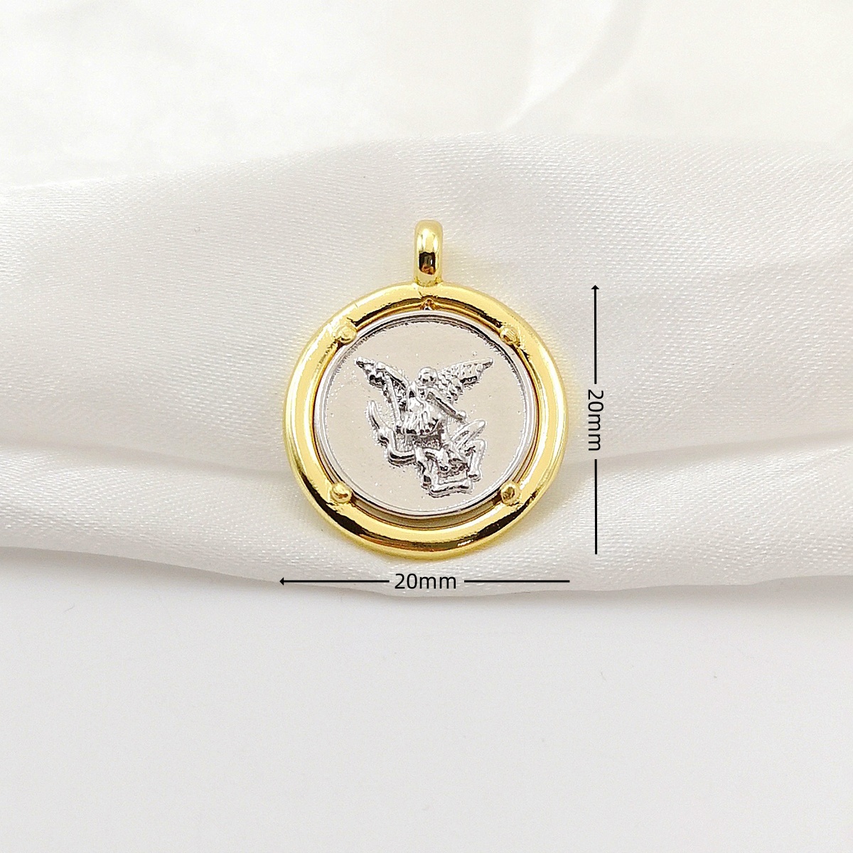 Dijes redondos de cobre chapad - Jewelry Making Michaels reseña y precio