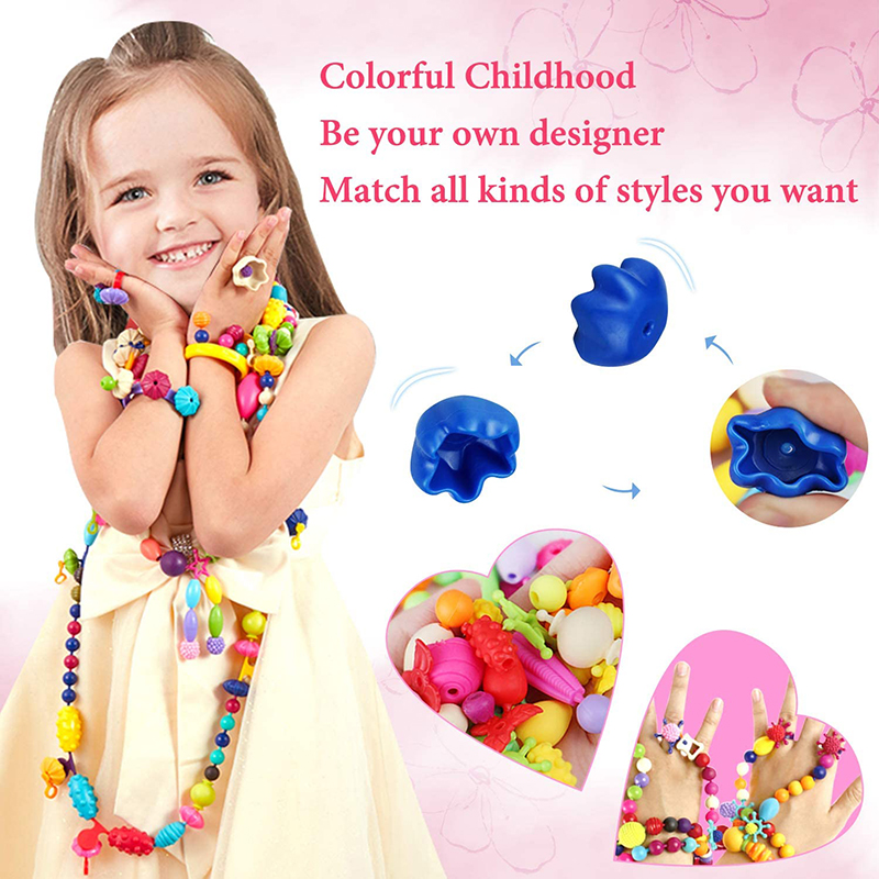 100 Uds. Cuentas Pop para niño - Jewelry Making For 5 Year Old reseña y precio