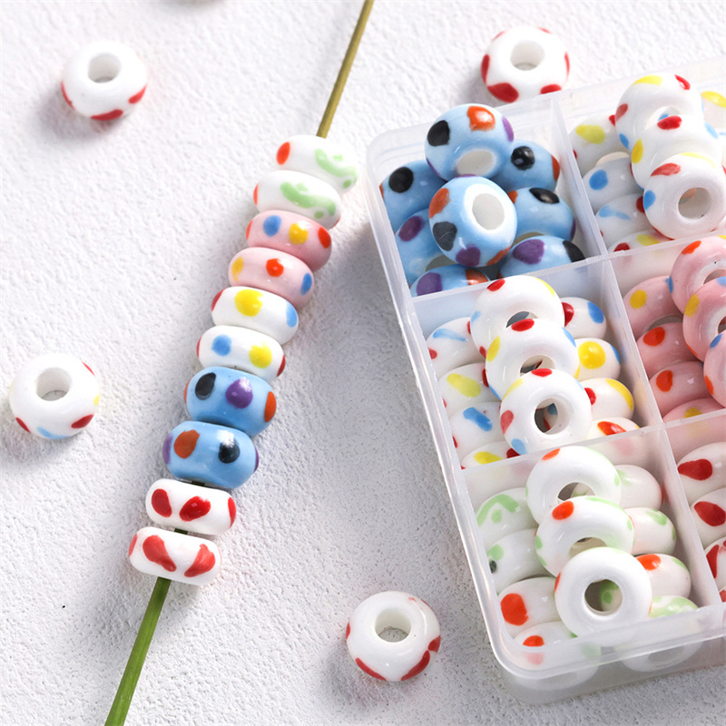 Cuentas sueltas de cerámica co - Jewelry Making For 5 Year Old reseña y precio