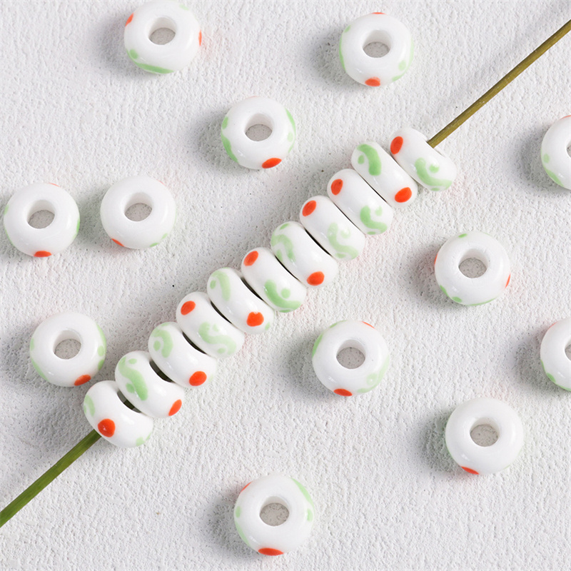 Cuentas sueltas de cerámica co - Jewelry Making For 5 Year Old reseña y precio